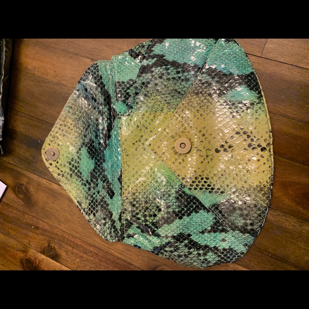 Helena de Natalio snakeskin clutch